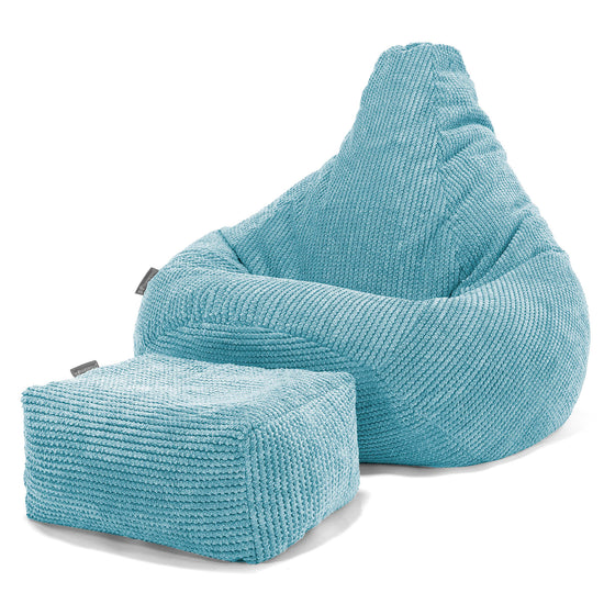 Children's Gaming Bean Bag Chair 6-14 yr - Pom Pom Aegean 03