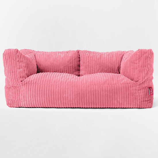 Kids' Giant Albert Sofa 2 Seater 2-14 yr - Cord Coral Pink 03