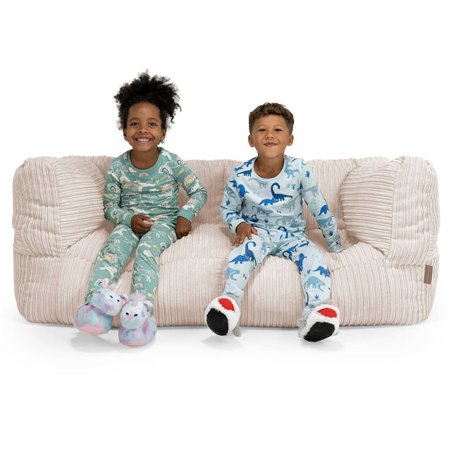 Kids' Giant Albert Sofa 2 Seater 2-14 yr - Cord Ivory 01