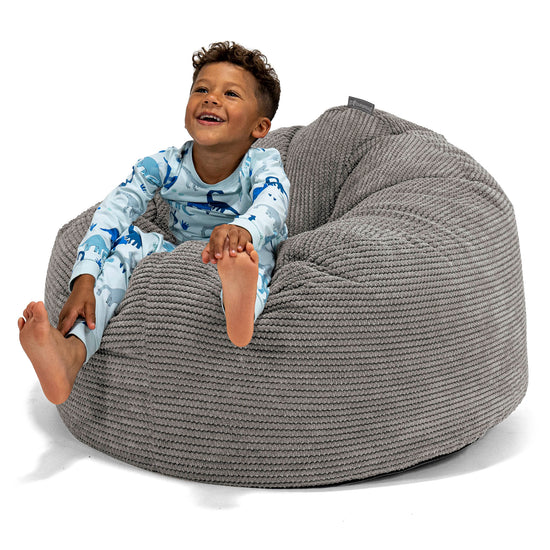 Kids' Giant Snuggle Bean Bag 3-8 yr - Pom Pom Charcoal 01