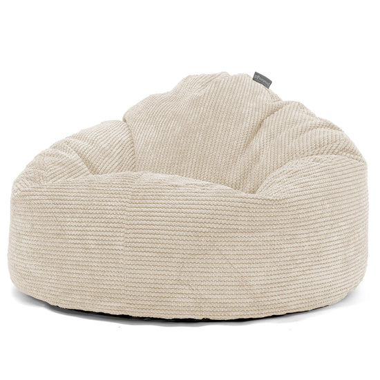 Kids' Giant Snuggle Bean Bag 3-8 yr - Pom Pom Ivory 02