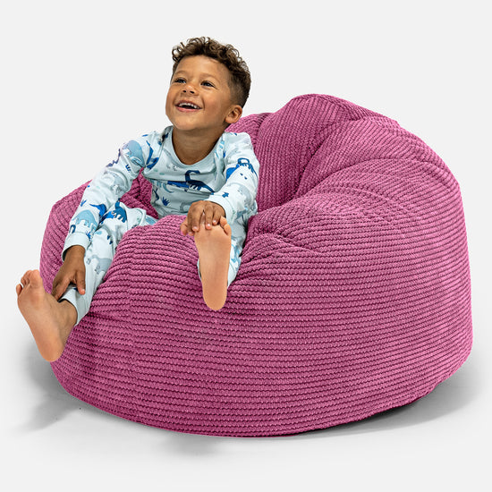 Kids' Giant Snuggle Bean Bag 3-8 yr - Pom Pom Pink 01