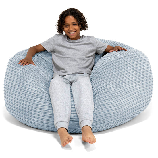 Ultra Comfy Kids' Super Sized Bean Bag 6-14 yr - Cord Baby Blue 01