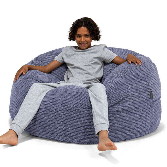 Ultra Comfy Kids' Super Sized Bean Bag 6-14 yr - Pom Pom Purple 01