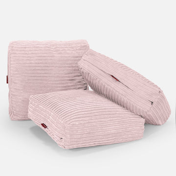 Large Floor Cushion - Cord Blush Pink 04