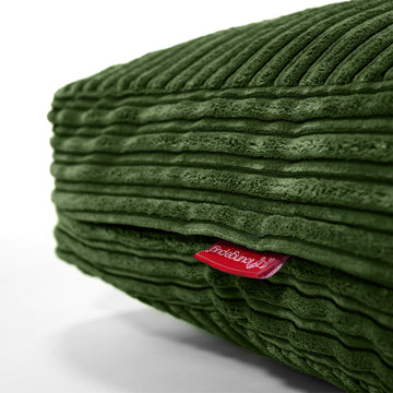 Large Floor Cushion - Cord Forest Green 02