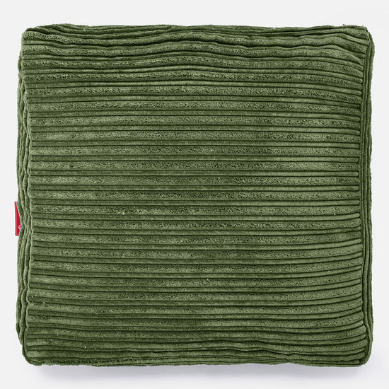 Large Floor Cushion - Cord Forest Green 03