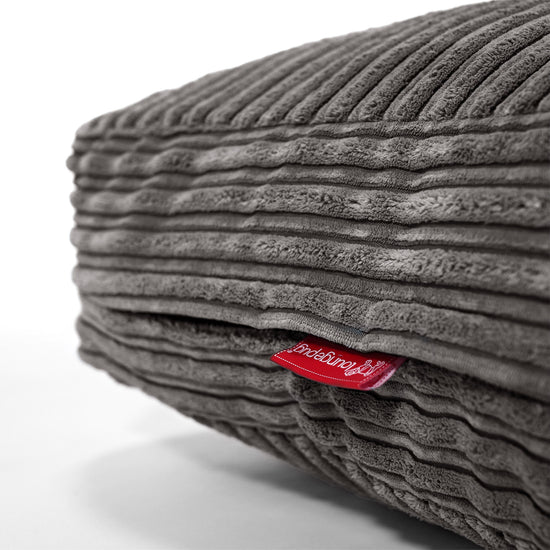 Large Floor Cushion - Cord Graphite Grey 02