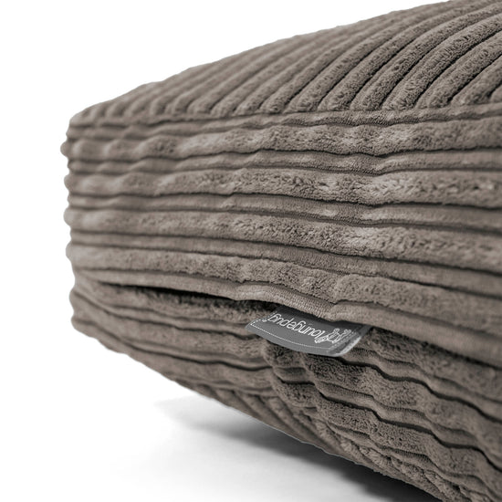 Large Floor Cushion - Cord Graphite Grey 02