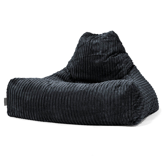 Lounger Beanbag - Cord Black 01