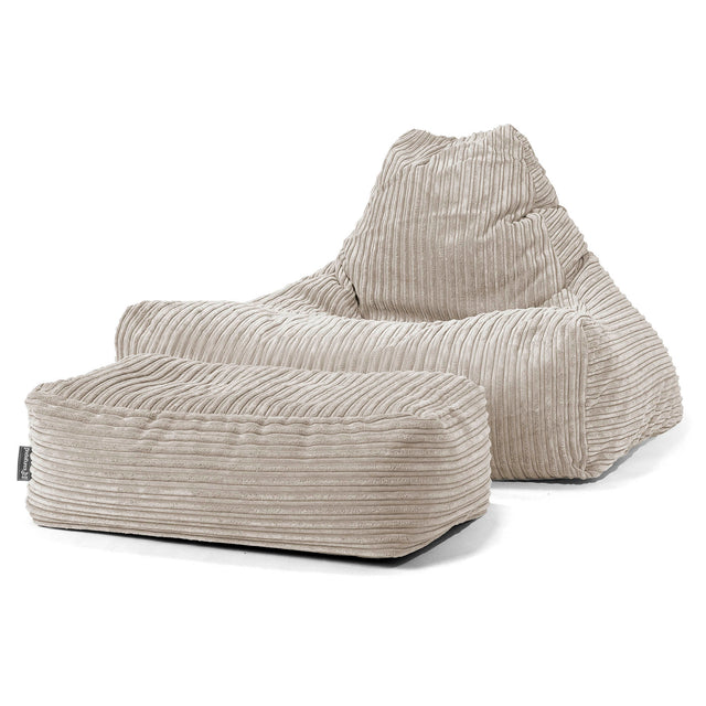 Lounger Beanbag - Cord Mink 02