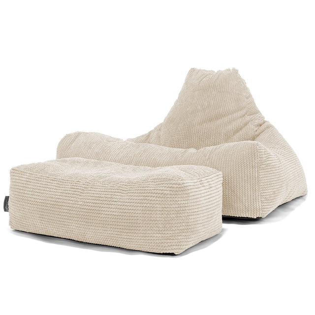 Lounger Beanbag - Pom Pom Ivory 02