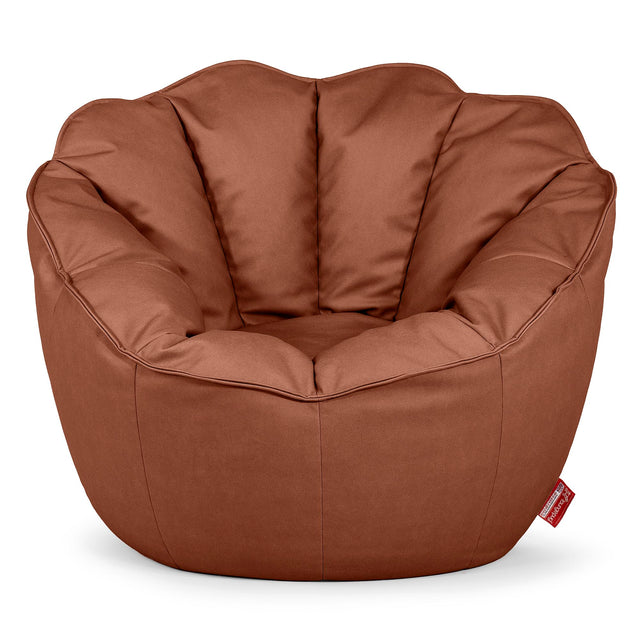 Natalia Sacco Bean Bag Chair - Vegan Leather Chestnut 01