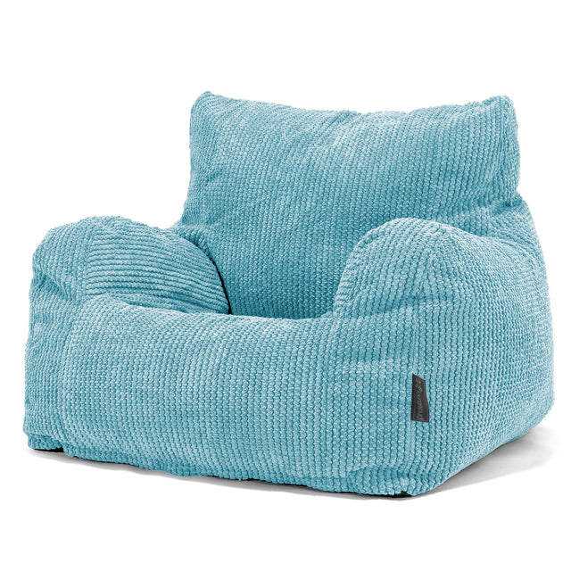 Bean Bag Armchair - Pom Pom Aegean Blue 01