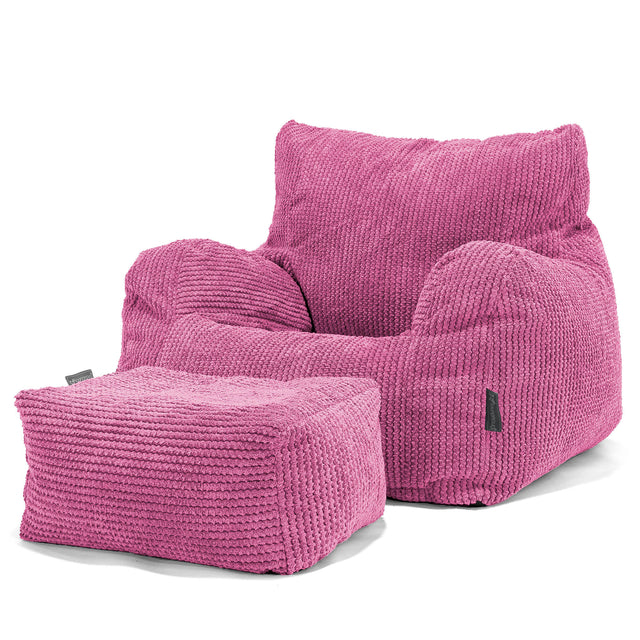 Bean Bag Armchair - Pom Pom Pink 02