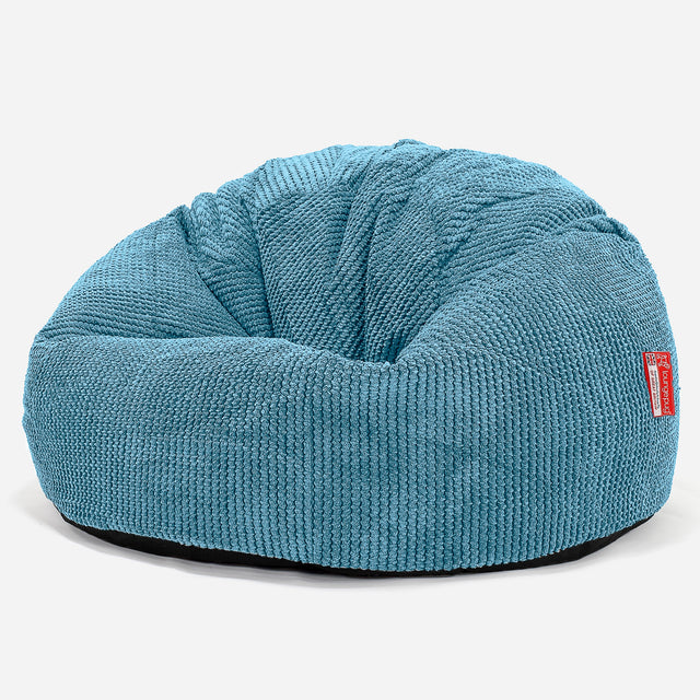 Classic Bean Bag Chair - Pom Pom Aegean Blue 01
