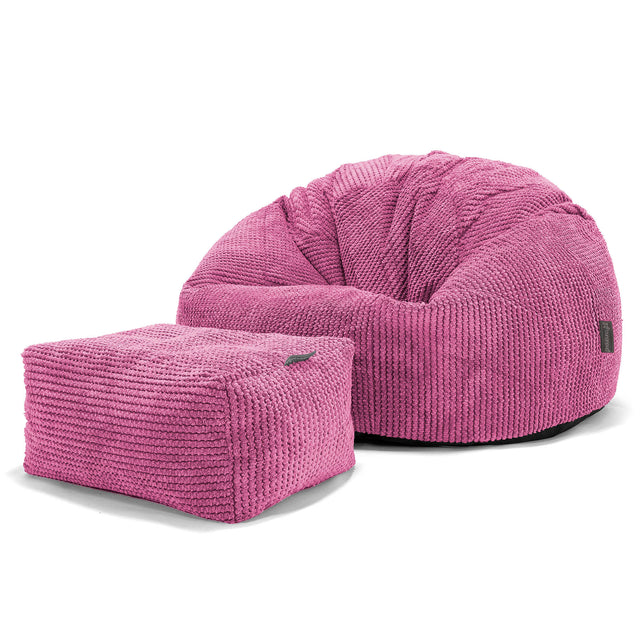 Classic Bean Bag Chair - Pom Pom Pink 02