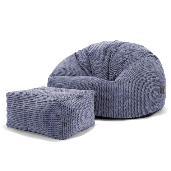 Classic Bean Bag Chair - Pom Pom Purple 02