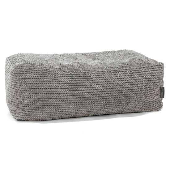 Large Footstool - Pom Pom Charcoal Grey 01