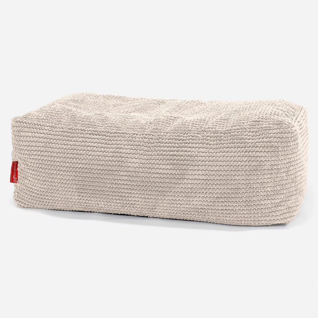 CloudSac 100 Memory Foam Footstool - Pom Pom Ivory 01