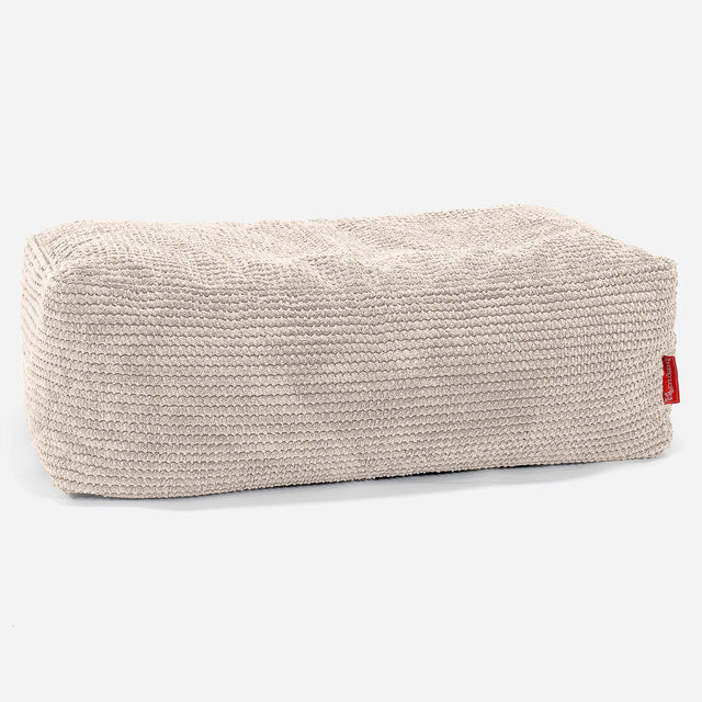 CloudSac 100 Memory Foam Footstool - Pom Pom Ivory 01