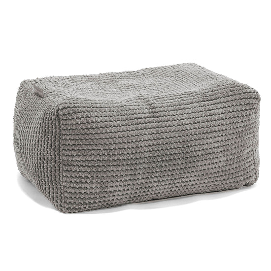 Small Footstool - Pom Pom Charcoal Grey 01