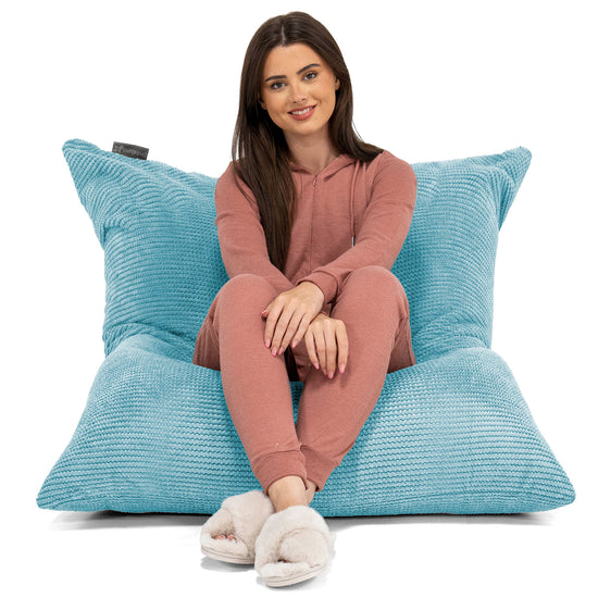 XL Pillow Beanbag - Pom Pom Aegean Blue 01