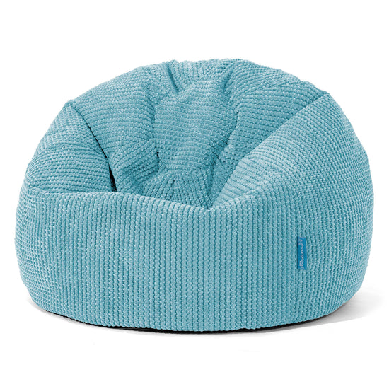 Classic Kids Bean Bag Chair 1-5 yr - Pom Pom Aegean Blue 01