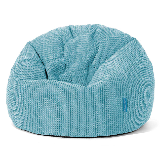 Classic Kids Bean Bag Chair 1-5 yr - Pom Pom Aegean Blue 01