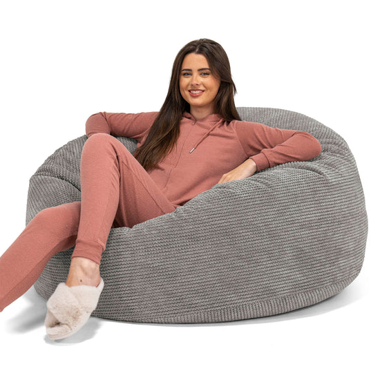 Mammoth Bean Bag Sofa - Pom Pom Charcoal Grey 01