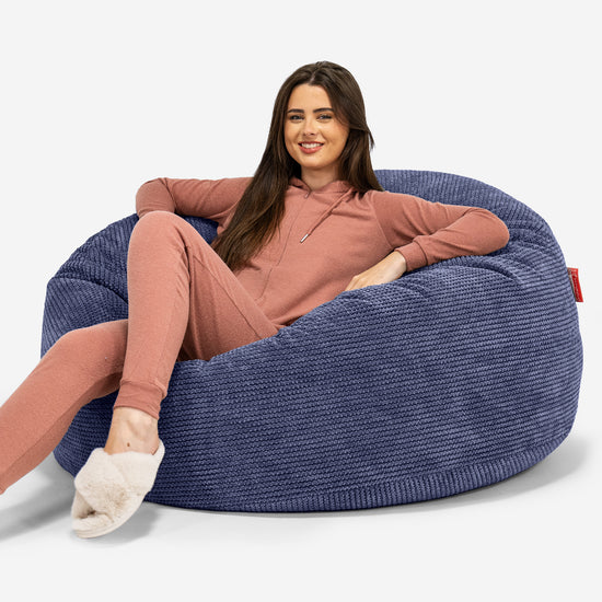 Mammoth Bean Bag Sofa - Pom Pom Purple 01