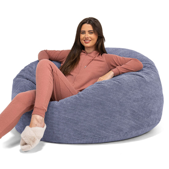 Mammoth Bean Bag Sofa - Pom Pom Purple 01