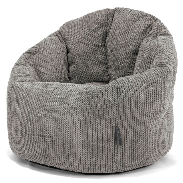Cuddle Up Beanbag Chair - Pom Pom Charcoal Grey 01