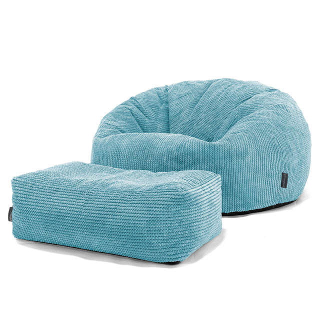 Classic Sofa Bean Bag - Pom Pom Aegean Blue 02