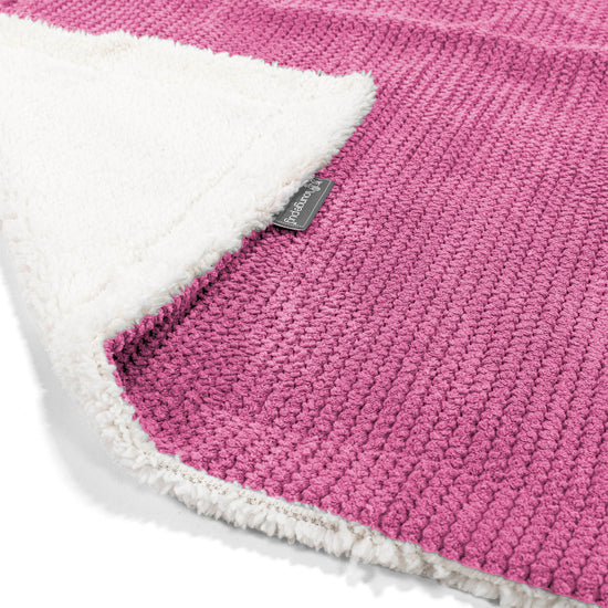 Sherpa Throw / Blanket - Pom Pom Pink 02