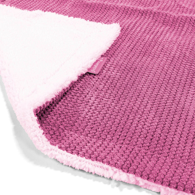 Sherpa Throw / Blanket - Pom Pom Pink 02