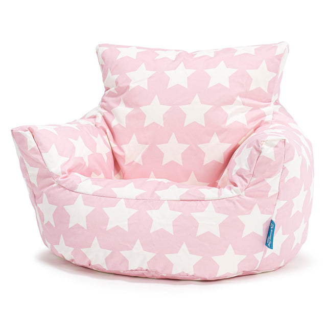 Toddlers' Armchair 1-3 yr Bean Bag - Print Pink Star 01