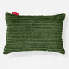 Rectangular Scatter Cushion Cover 35 x 50cm - Cord Forest Green 01