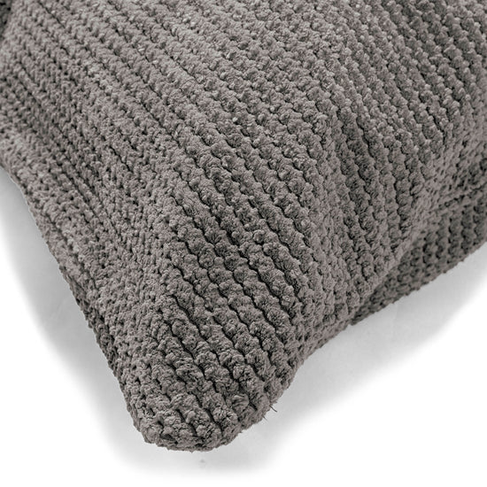 Rectangular Scatter Cushion 35 x 50cm - Pom Pom Charcoal Grey 02