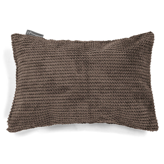 Rectangular Scatter Cushion 35 x 50cm - Pom Pom Chocolate Brown 01