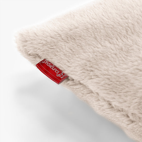 Rectangular Scatter Cushion 35 x 50cm - Teddy Faux Fur Mink 02