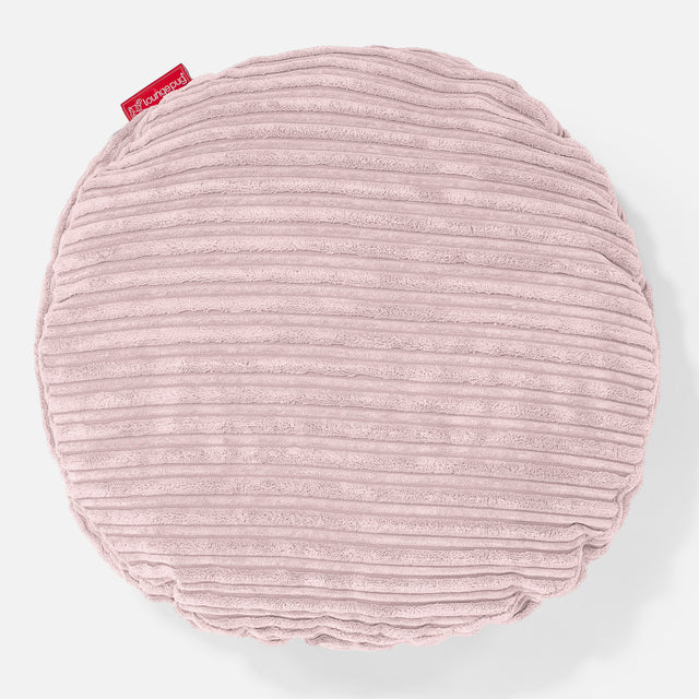 Round Scatter Cushion 50cm - Cord Blush Pink 01