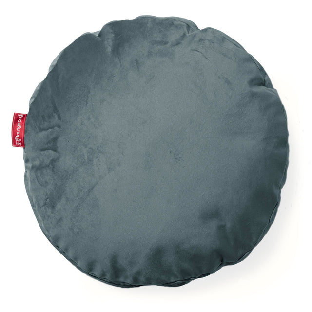 Round Scatter Cushion 50cm - Velvet Teal 01