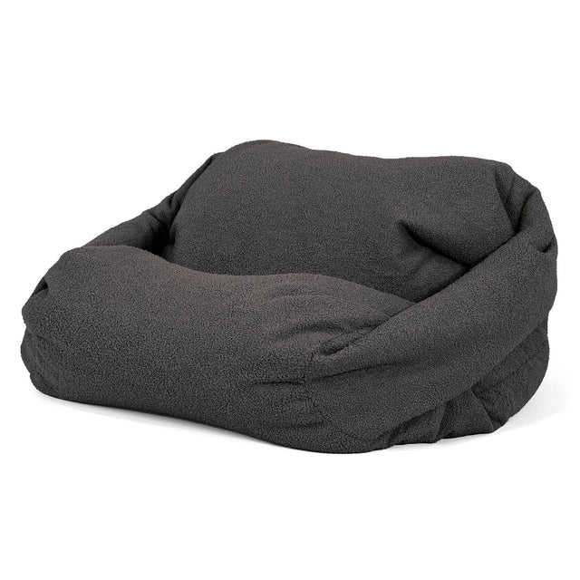Sabine Bean Bag Armchair - Boucle Graphite Grey 02