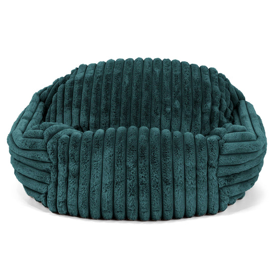 Sabine Bean Bag Armchair - Ultra Plush Cord Teal 01