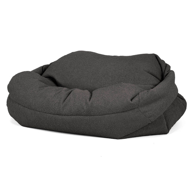 Sabine Bean Bag Sofa - Boucle Graphite Grey 02