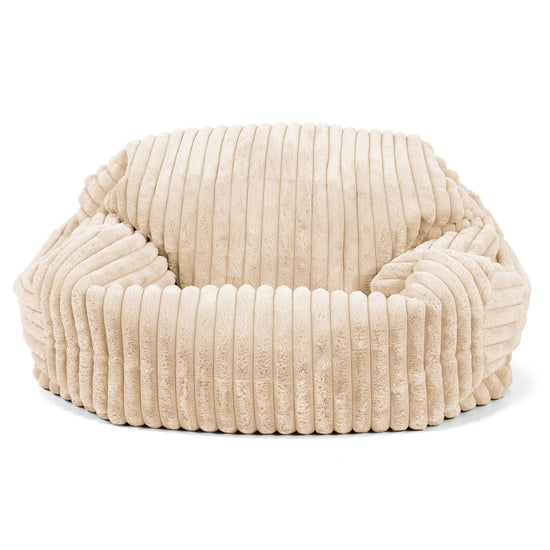 Sabine Bean Bag Sofa - Ultra Plush Cord Cream 01