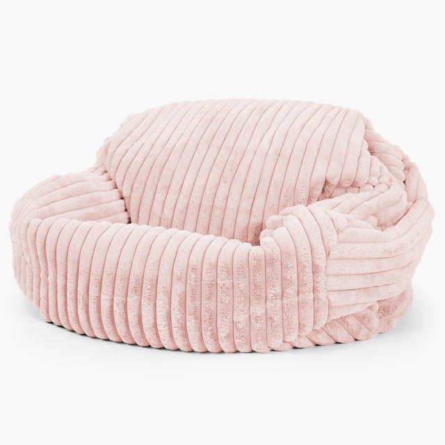 Sabine Bean Bag Sofa - Ultra Plush Cord Dusty Pink 02