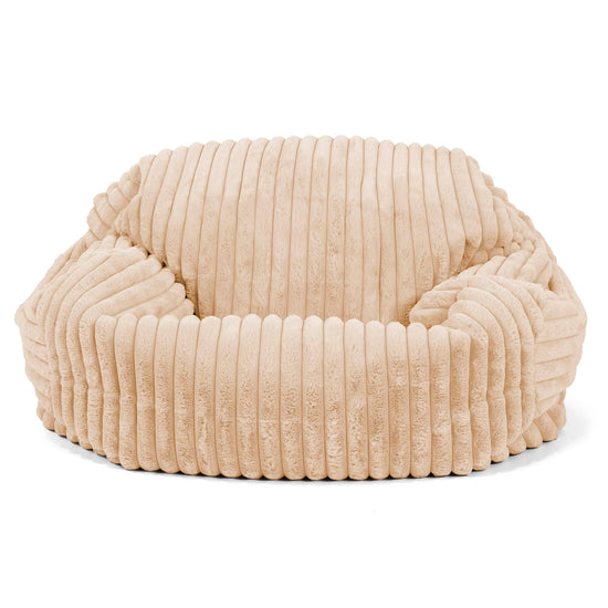 Sabine Bean Bag Sofa - Ultra Plush Cord Peach 01