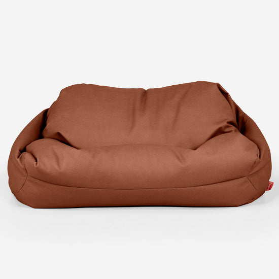Sabine Bean Bag Sofa - Vegan Leather Chestnut 02